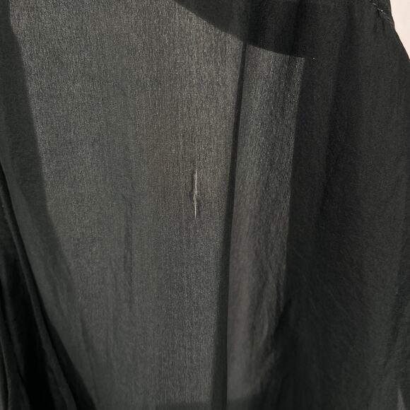 VIVIANA UCHITEL Sleeveless Silk Dress Small Gray Ombre Dip Dye Tuni Shift Cowl - Picture 16 of 16